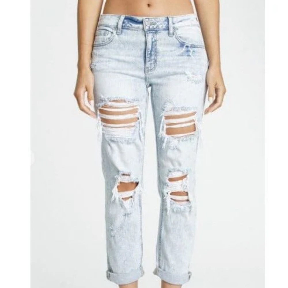 Eunina Frankie Mid Rise Girlfriend Jeans size 3
